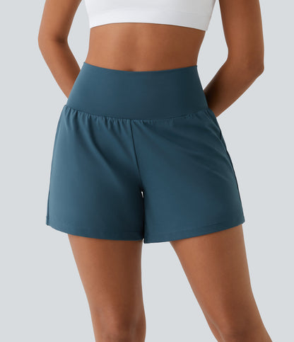 Elara | 2-in-1 high-Waisted yoga shorts