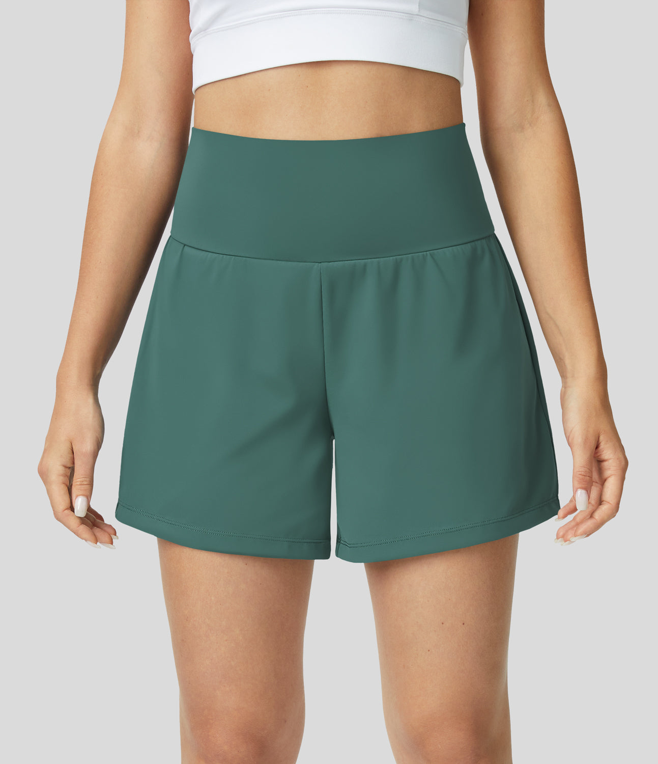 Elara | 2-in-1 high-Waisted yoga shorts