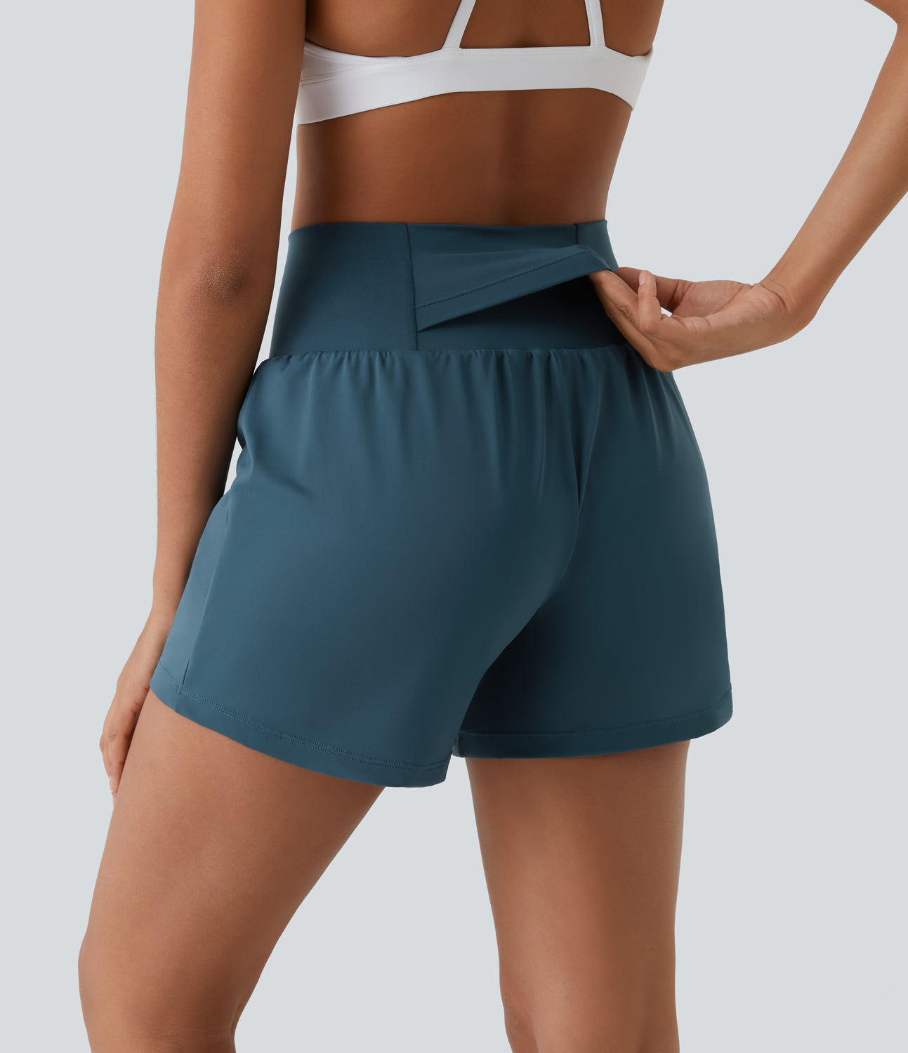 Elara | 2-in-1 high-Waisted yoga shorts