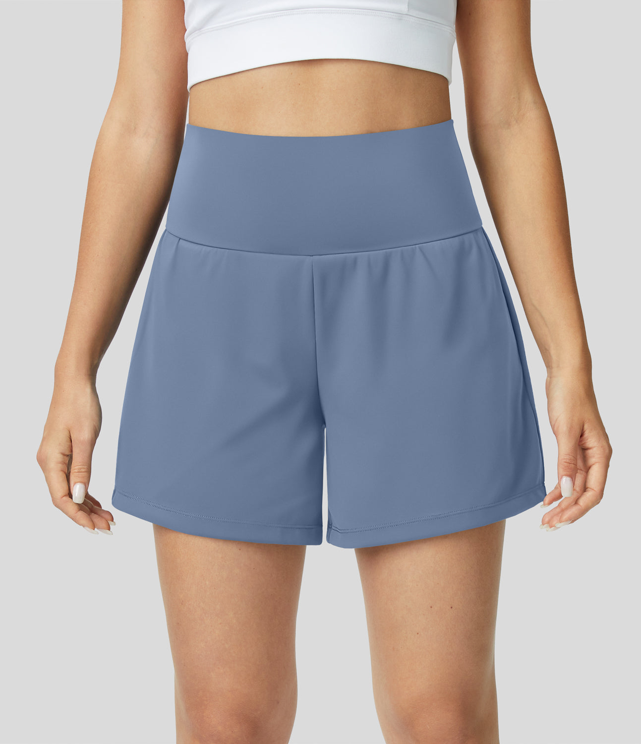 Elara | 2-in-1 high-Waisted yoga shorts