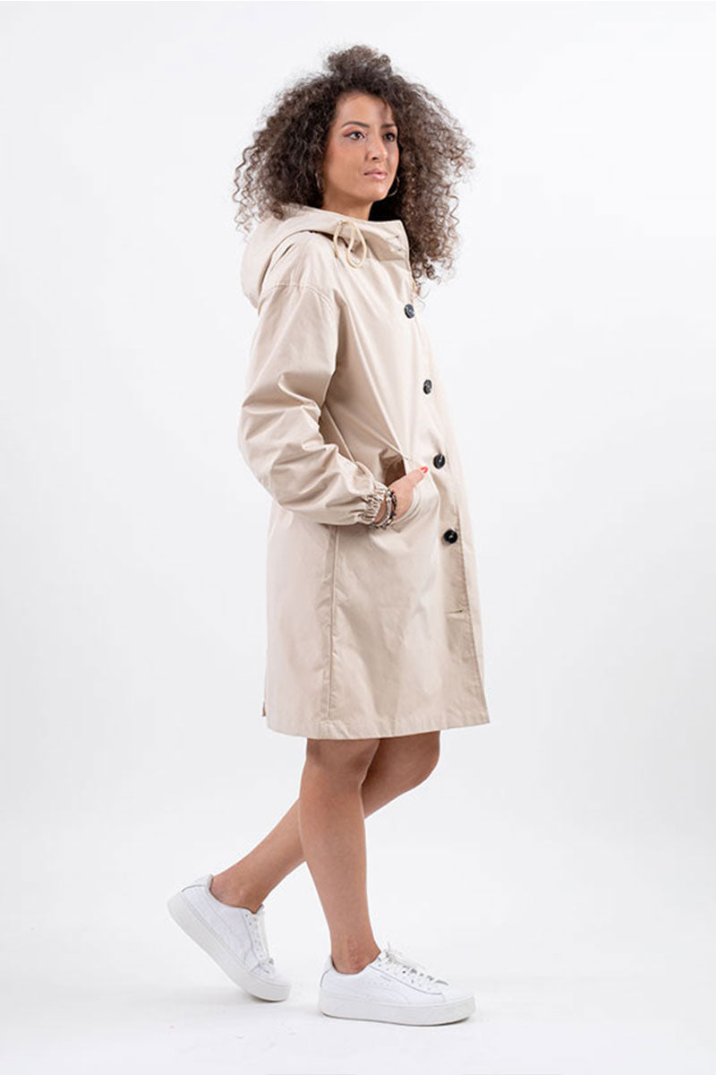 Elena | Water Resistant Oversized Hooded Wind and Rain Jacket