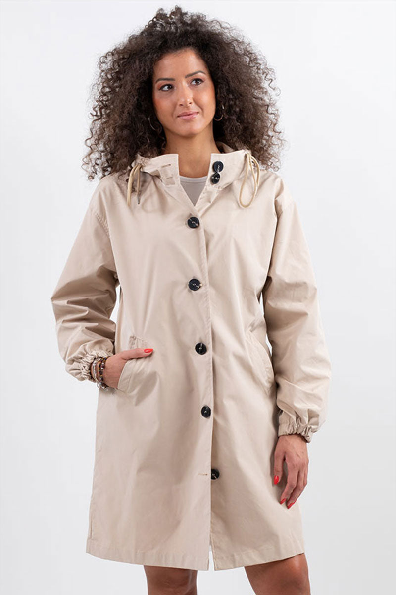 Elena | Water Resistant Oversized Hooded Wind and Rain Jacket