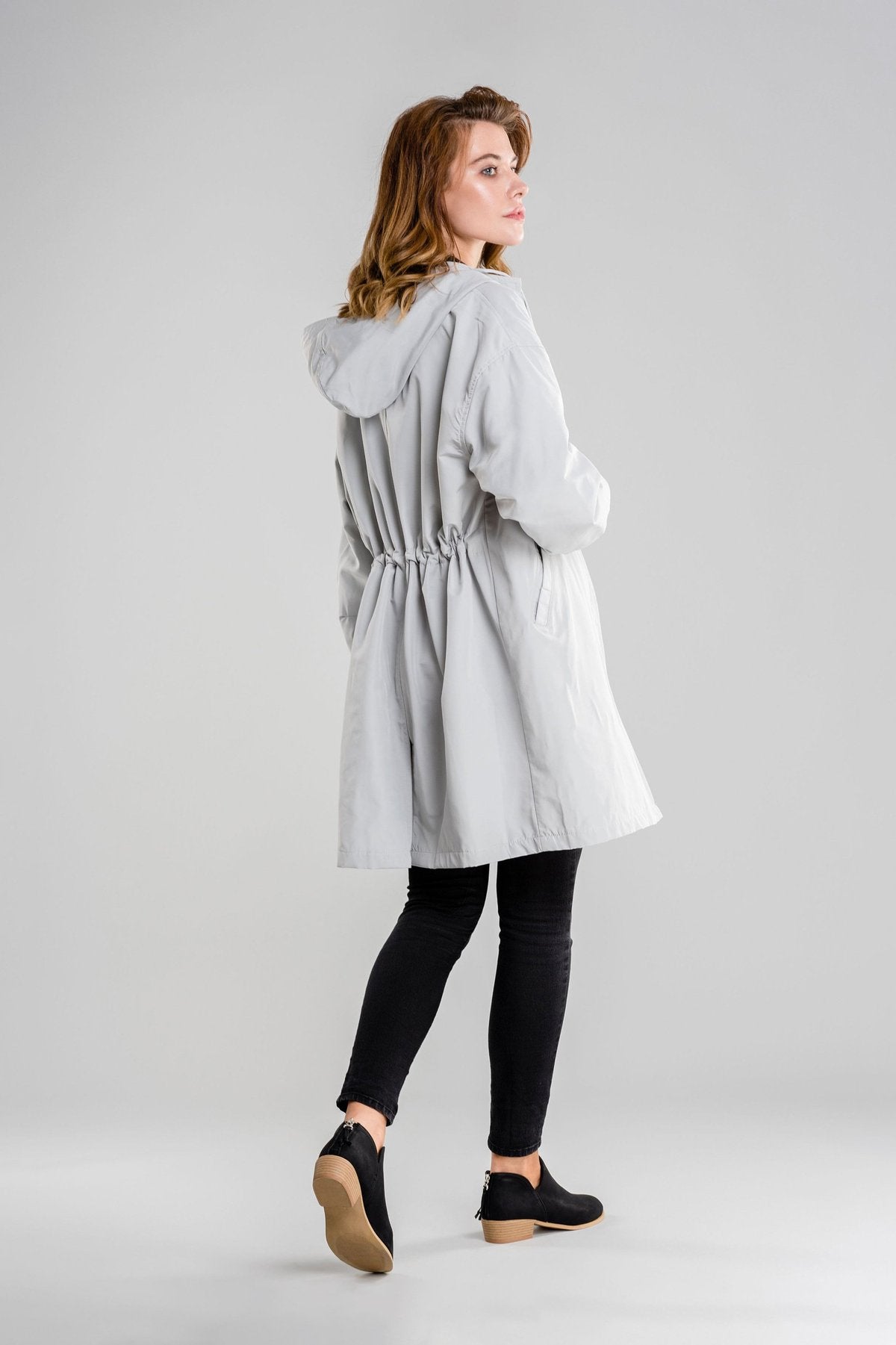 Elena | Water Resistant Oversized Hooded Wind and Rain Jacket