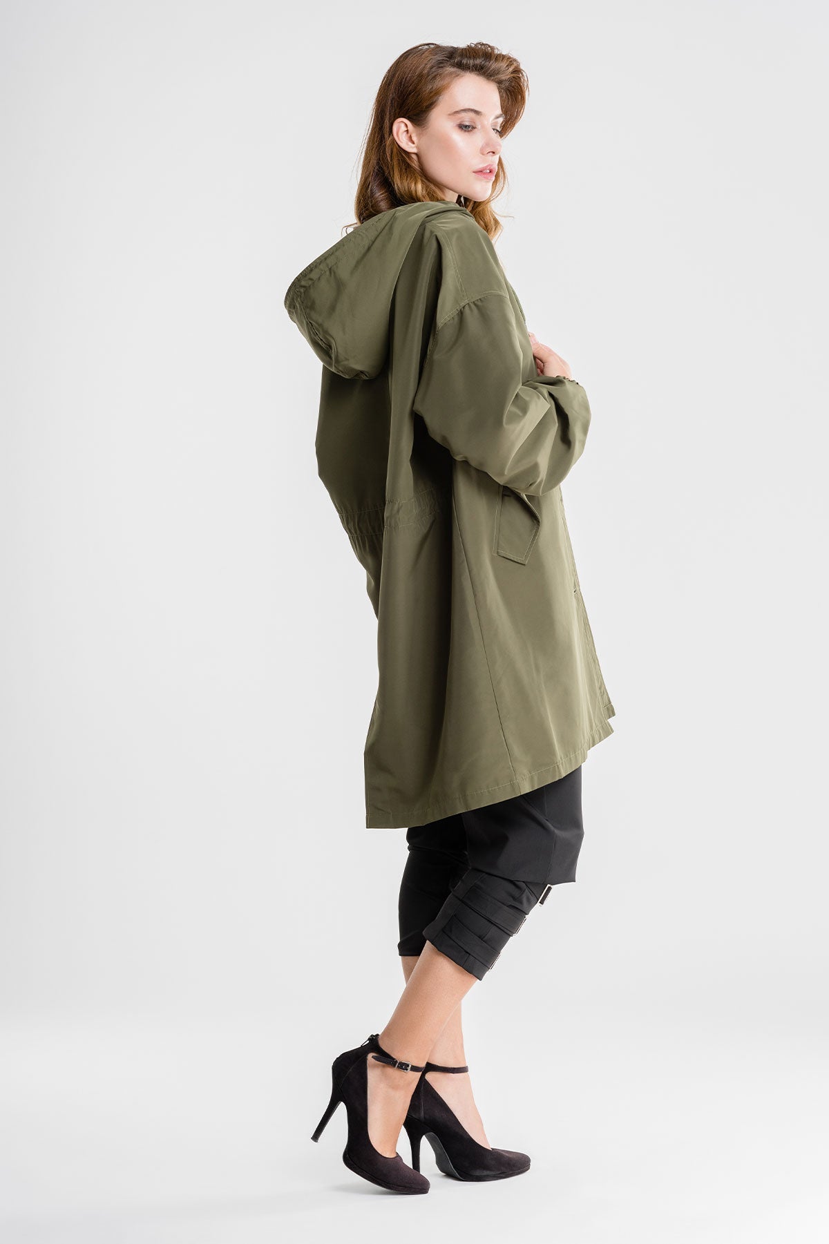 Elena | Water Resistant Oversized Hooded Wind and Rain Jacket