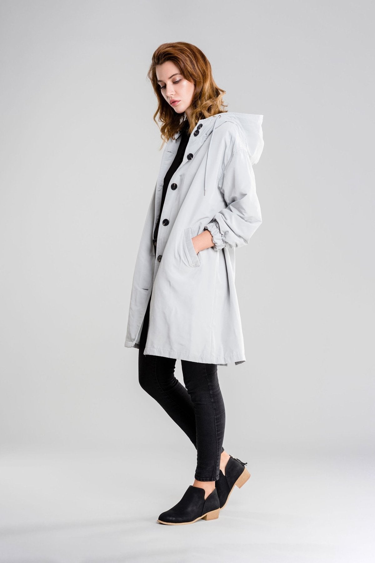 Elena | Water Resistant Oversized Hooded Wind and Rain Jacket