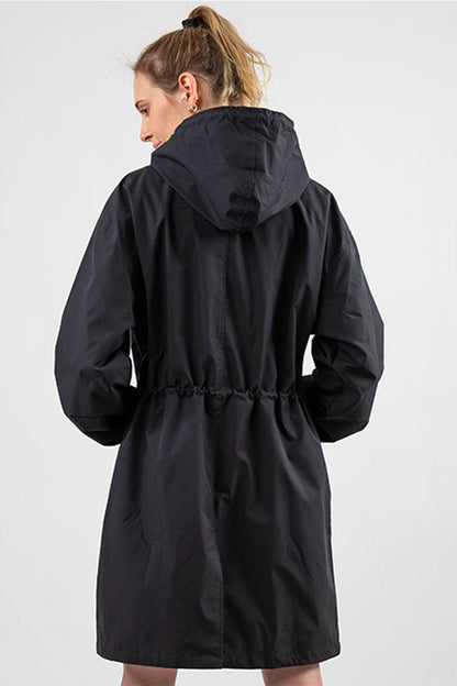 Elena | Water Resistant Oversized Hooded Wind and Rain Jacket