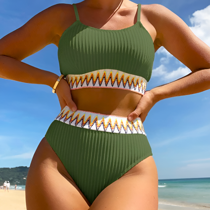 Sophia | High Waist Bikini With belly control