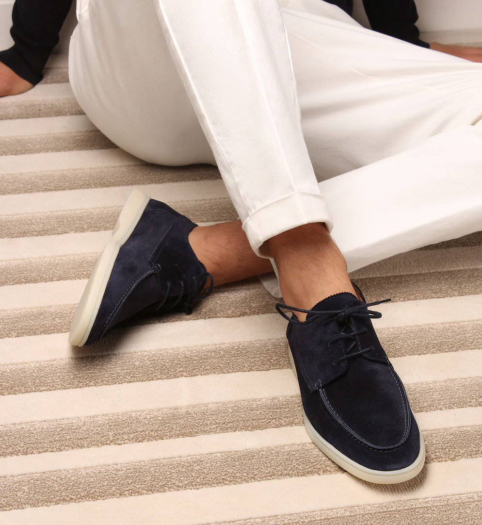 Armand | Suede lace-up Moccasins