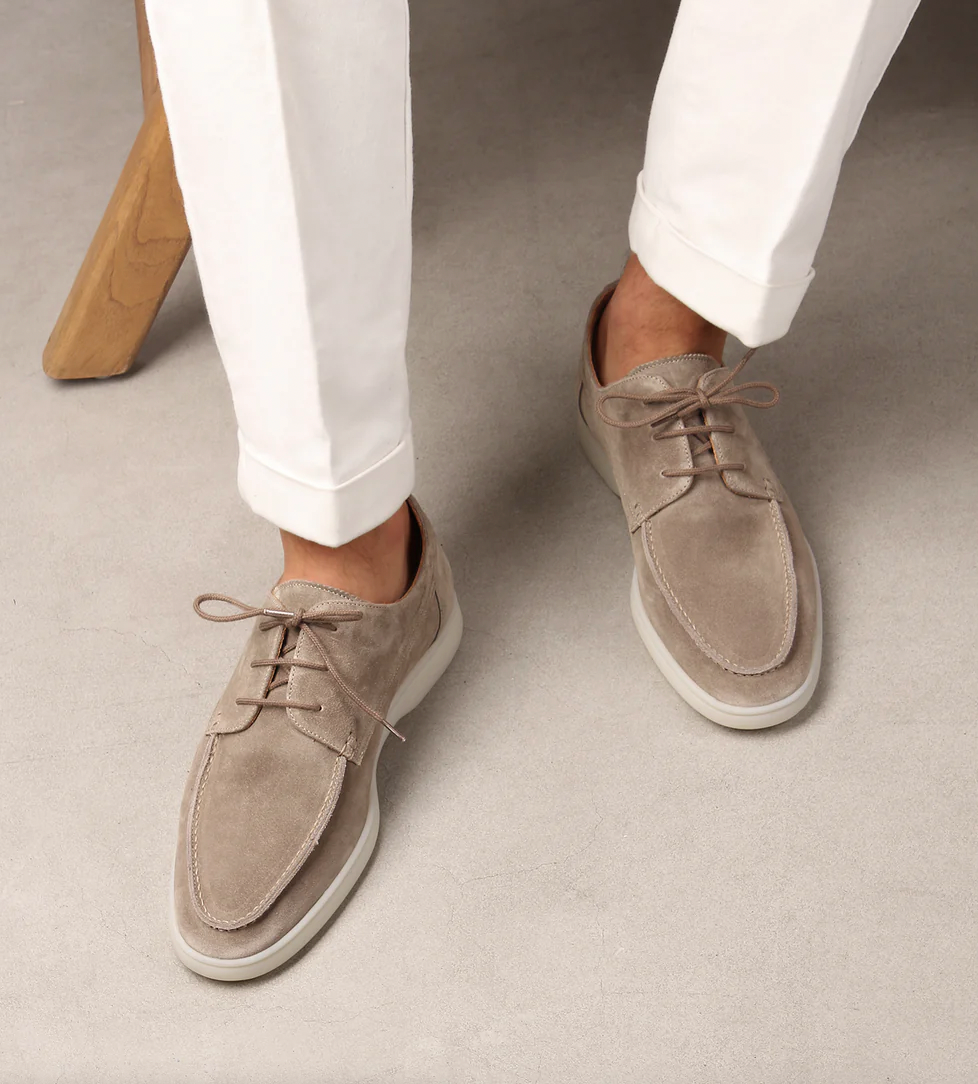 Armand | Suede lace-up Moccasins