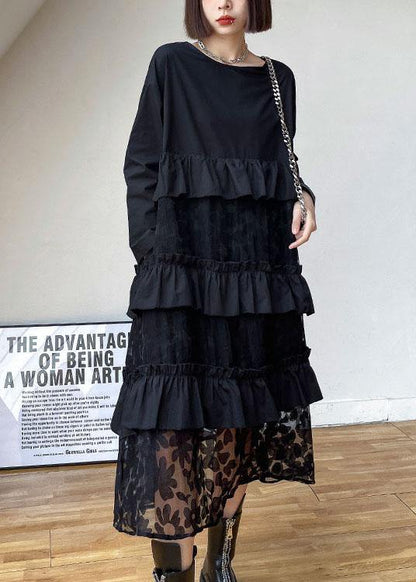 Bohemian | Black Autumn Dress