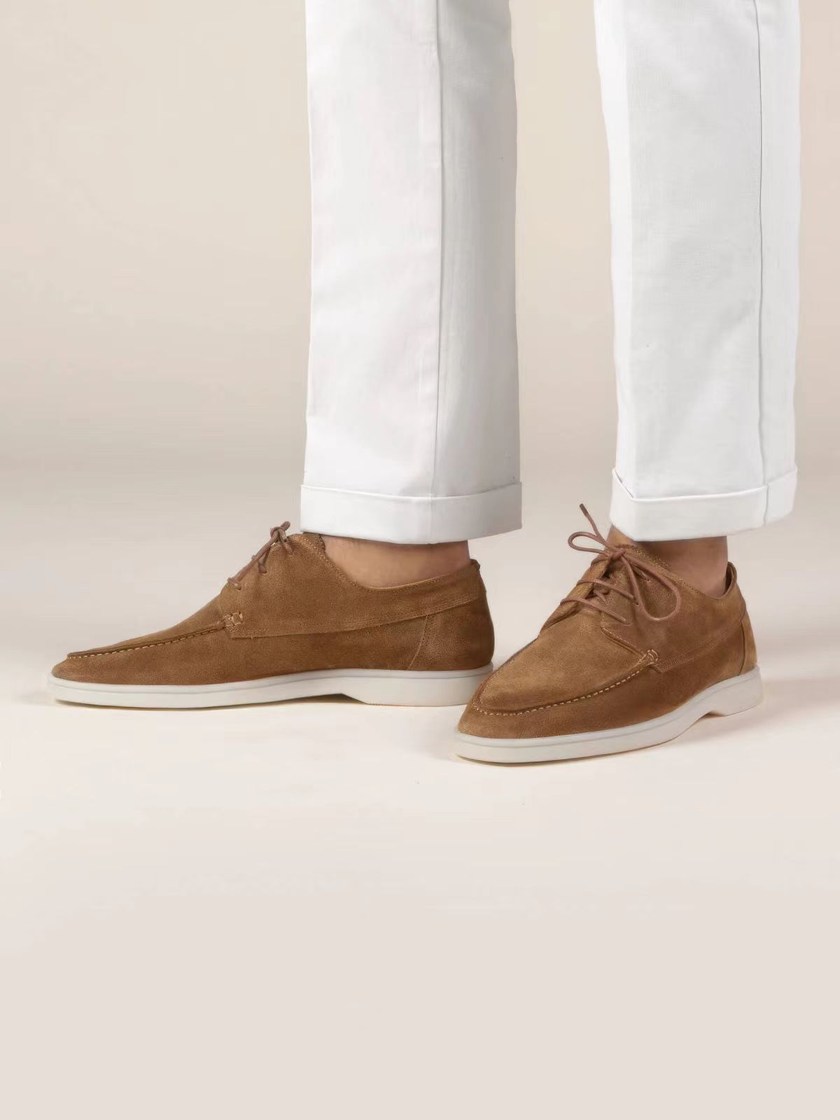 Armand | Suede lace-up Moccasins