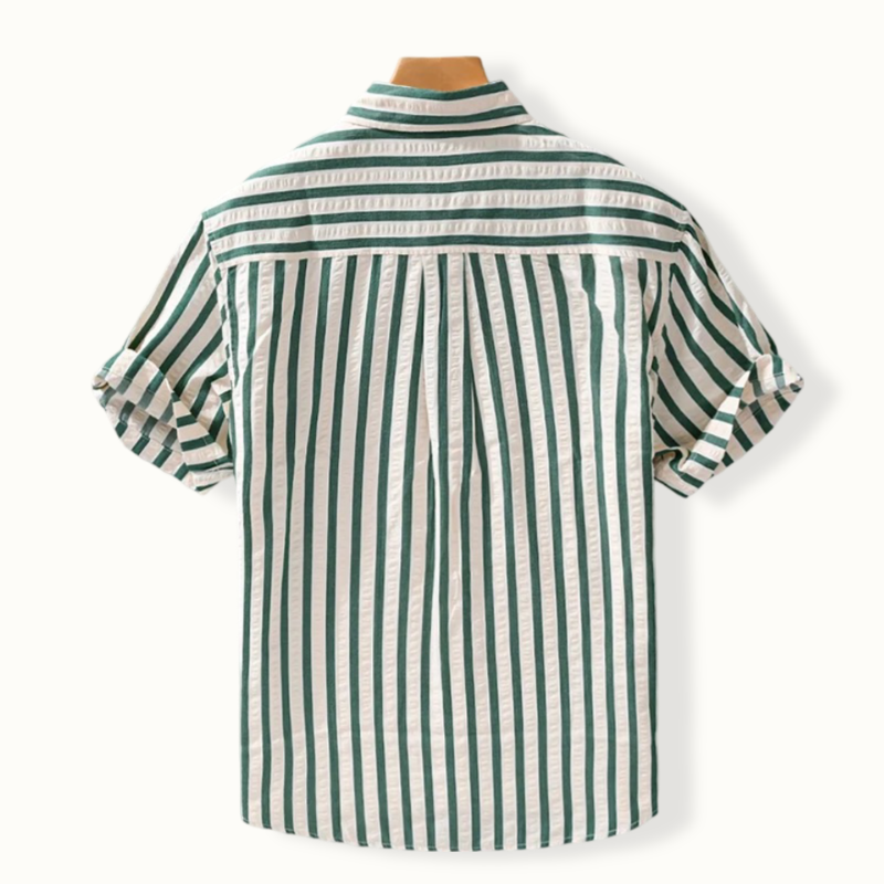 Harper Striped Patchwork Shirt