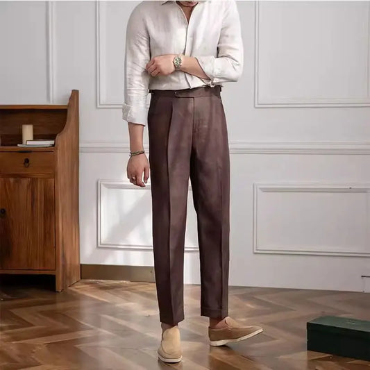 Brighton | High-Waisted Linen Trousers