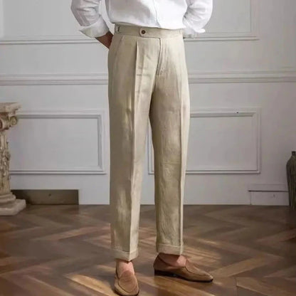 Brighton | High-Waisted Linen Trousers