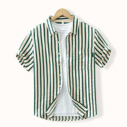 Finn Striped Button-Up Shirt