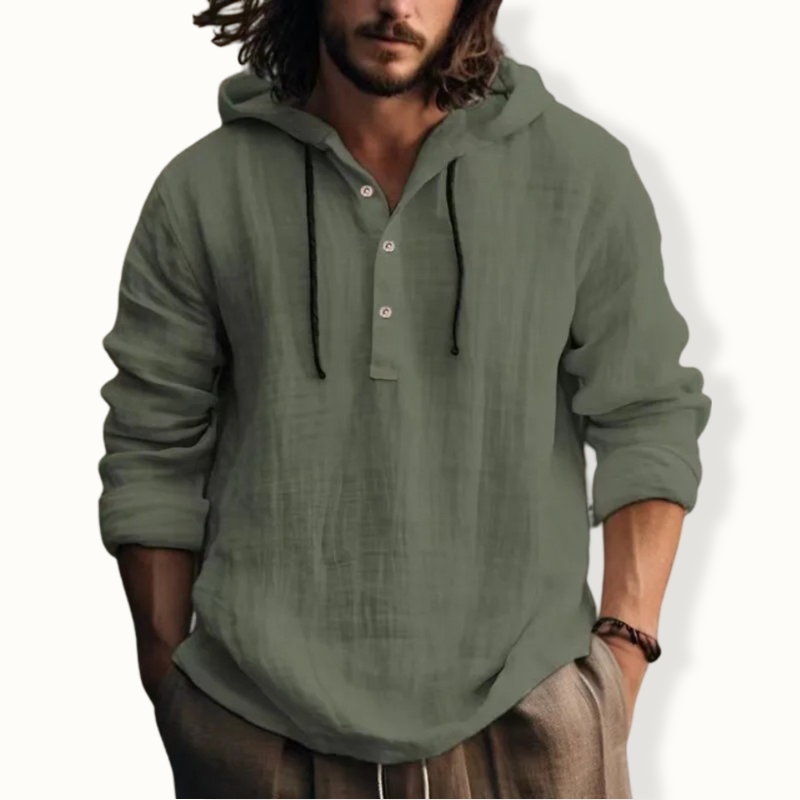 Linden Pullover Linen Hoodie