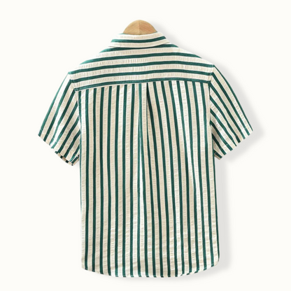 Finn Striped Button-Up Shirt