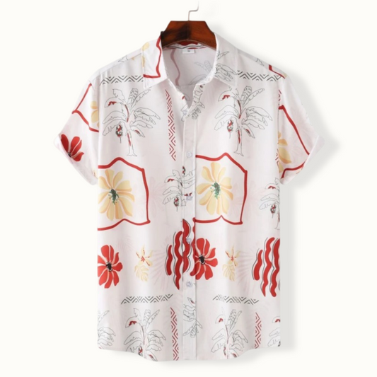 Seville | Floral Linen Button Up