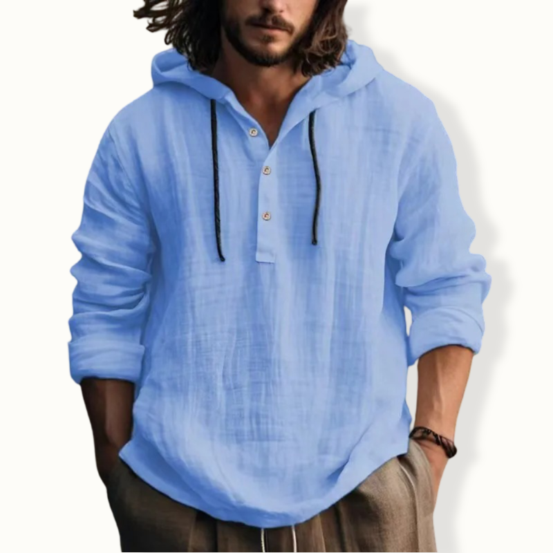 Linden Pullover Linen Hoodie