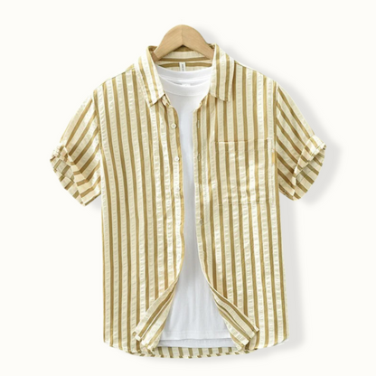 Finn Striped Button-Up Shirt