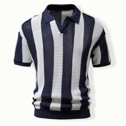 Aspen | Knitted V Neck Polo