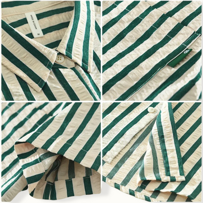 Finn Striped Button-Up Shirt