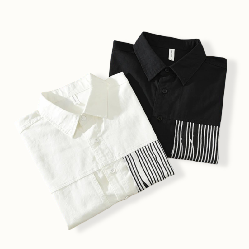 Bergman | Striped Patchwork Polo