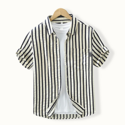 Finn Striped Button-Up Shirt