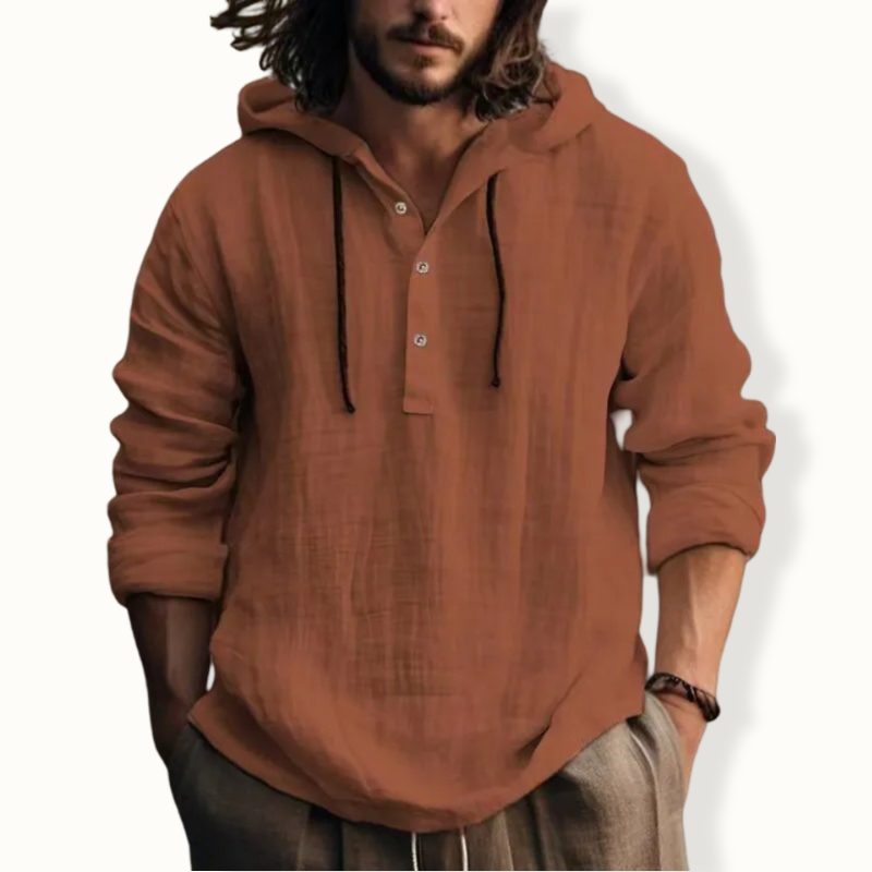 Linden Pullover Linen Hoodie