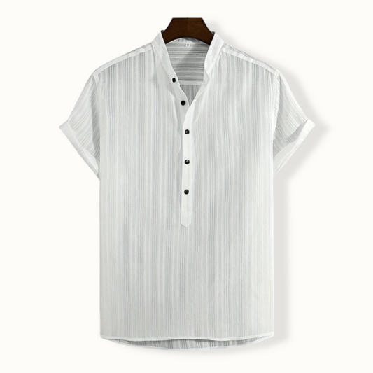 Summer elegance Stand Collar Shirt