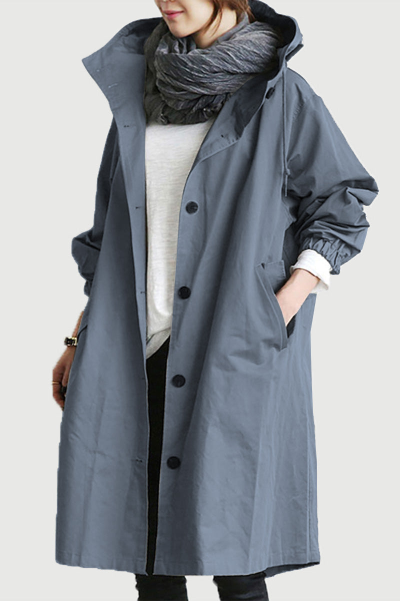 Elena | Water Resistant Oversized Hooded Wind and Rain Jacket