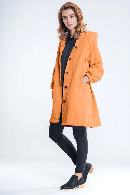 Elena | Water Resistant Oversized Hooded Wind and Rain Jacket